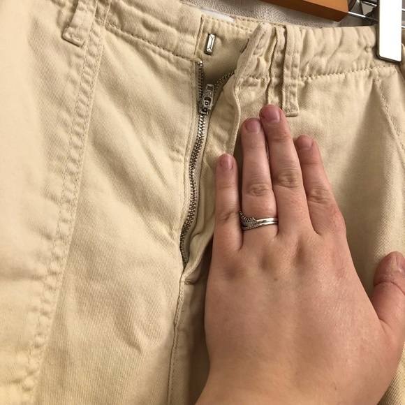 URBAN OUTFITTERS BDG LIGHT TAN BEIGE CARGO JOGGER COTTON PANT SIZE SMALL Y2K - Picture 3 of 7